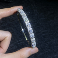 Micro-painted diamond bangle