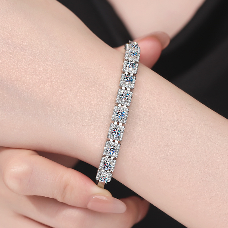 Micro-painted diamond bangle